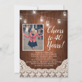  landenkaas tot 40-jarige foto kaart (Voorkant)