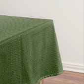 Landenkast Faux Green Burlap Tafelkleed (Voorbeeld)