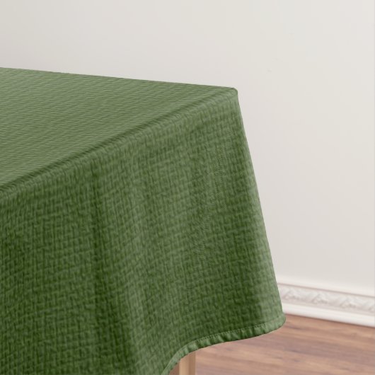 Landenkast Faux Green Burlap Tafelkleed (Voorbeeld)
