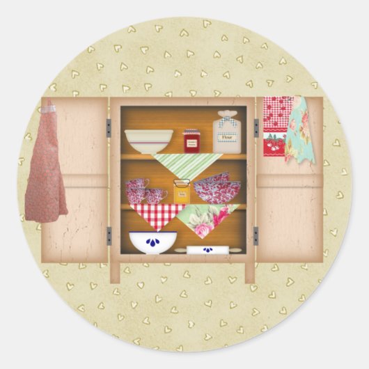 LandenkastSticker Ronde Sticker (Voorkant)