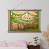 Landenkatoen Hangend Wandkleed (Slaapkamer)
