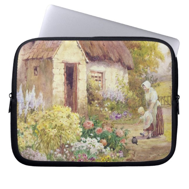 Landenkatoen Laptop Sleeve (Voorkant)