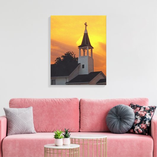 Landenkerk Canvas Afdruk (Insitu (Woonkamer))