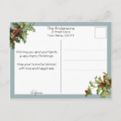 Landenkerk en Holly Feestdagenkaart (Achterkant)