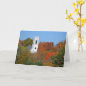 Landenkerk Steeple in herfst Note Kaart (Gele Bloem)