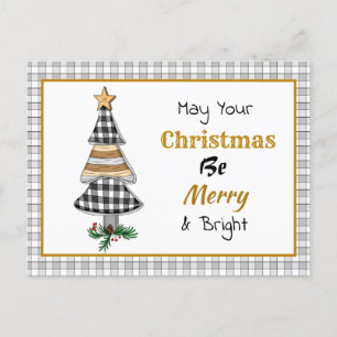 Landenkerstboom Merry en Bright Ca Briefkaart