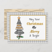 Landenkerstboom | Merry en Bright Ca Briefkaart (Voorkant / Achterkant)