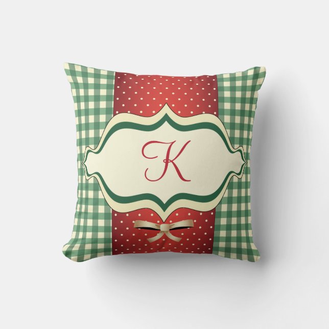 Landenkerstmonogrammen Pillow Kussen (Voorkant)