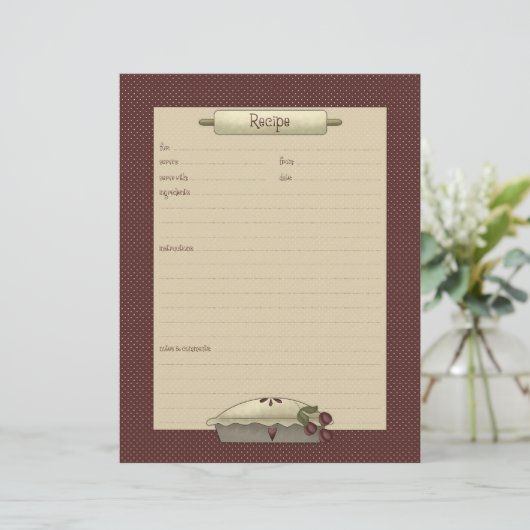 Landenkeuken ・ Recipe Sheets (Staand voorkant)