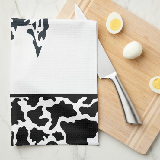 Landenkeukenhanddoek Koe Theedoek (Quarter Fold)