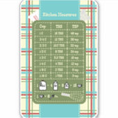 Landenkeukenmeethelper Sticker (Voorkant)