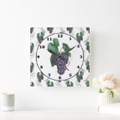 Landenklokklok voor druiven voor keuken vierkante klok (Huis)