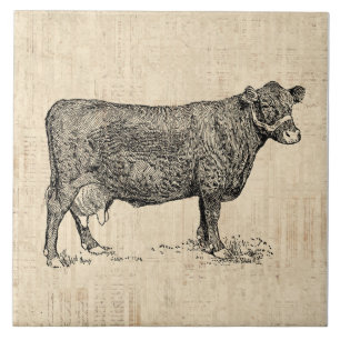 Landenkool geïllustreerde kunst tegeltje