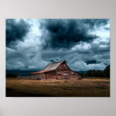 Landenkool op het platteland tijdens het Storm Poster (Voorkant)