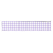 Landenlavender Gingham Patroon voor Pasen en Lente Medium Tafelloper (Horizontaal)