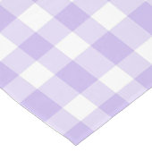Landenlavender Gingham Patroon voor Pasen en Lente Medium Tafelloper (Hoek)