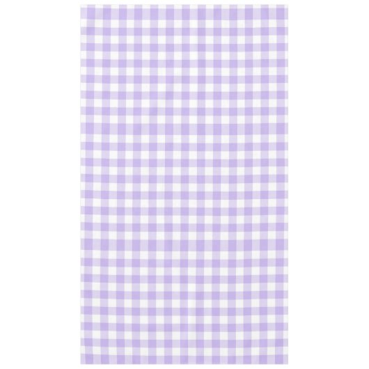 Landenlavender Gingham Patroon voor Pasen en Lente Tafelkleed (Voorkant)