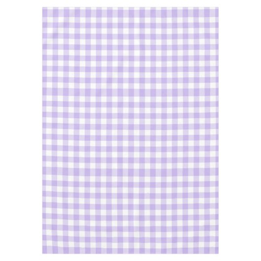 Landenlavender Gingham Patroon voor Pasen en Lente Tafelkleed (Voorkant)