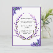 Landenlegante Paarse trekhaak Kaart (Staand voorkant)