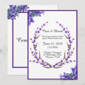 Landenlegante Paarse trekhaak Kaart (Voorkant / Achterkant)