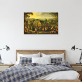 Landenleven met een bruiloft canvas afdruk (Insitu (Slaapkamer))