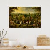 Landenleven met een bruiloft poster (Keuken)