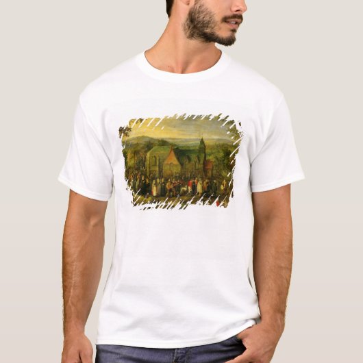 Landenleven met een bruiloft t-shirt (Voorkant)