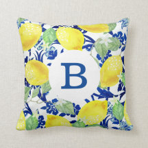 Landenlogo's en Blauwe Floral | Monogram