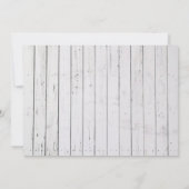 Landenmeisje en zonnebloemen Houthday Party Kaart (Achterkant)