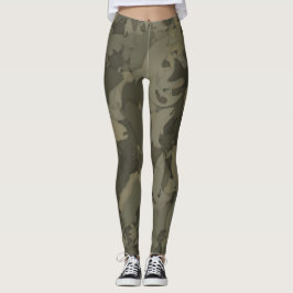 Landenmeisje Vist camouflage-patroon Leggings