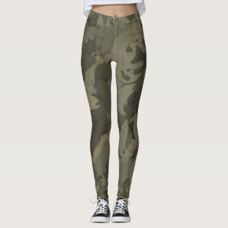 Landenmeisje Vist camouflage-patroon Leggings