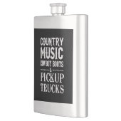 Landenmuziek, cowboy Boots & Pickup Trucks Heupfles (Links)