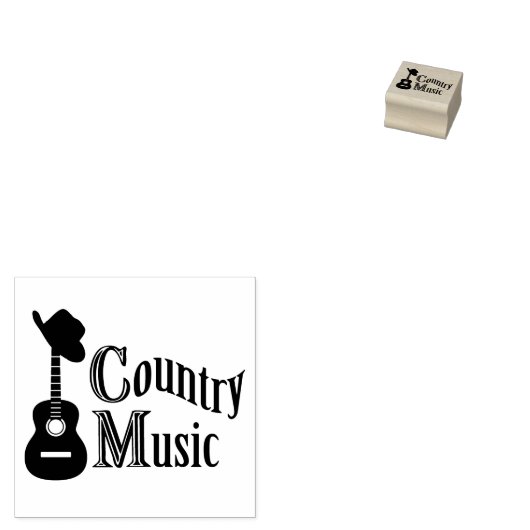 Landenmuziek Rubberstempel (Gestempeld)