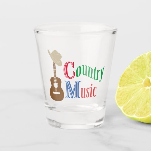 Landenmuziek Shot Glas (Voorkant)