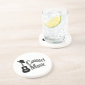 Landenmuziek Zandsteen Onderzetter (Zijkant)