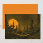 Landennachtjager of oogstmaan kaart (Voorkant / Achterkant)