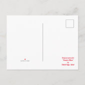 Landennachtlandschap; jager- of oogstmaan aankondigingskaart (Achterkant)