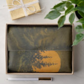 Landennachtlandschap; jager- of oogstmaan tissuepapier (Geschenk)