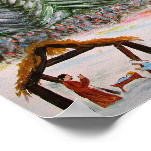 Landennativiteitskerstscène Poster (Hoek)