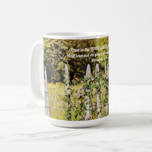 Landenomheining en bloemen Mok Cup (Voorkant links)