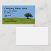 Landenonroerend goed en landverkoop visitekaartje (Voorkant / Achterkant)