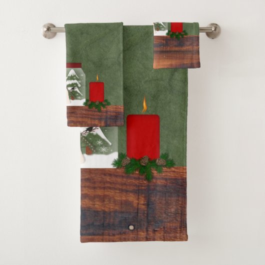 Landenpakket kersthanddoeken bad handdoek (Insitu)