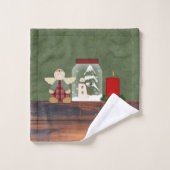 Landenpakket kersthanddoeken bad handdoek (Wasdoekje)