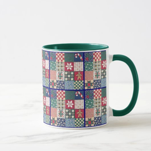 Landenpatchwork Quilt Mok Cup (Rechts)