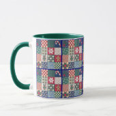 Landenpatchwork Quilt Mok Cup (Links)