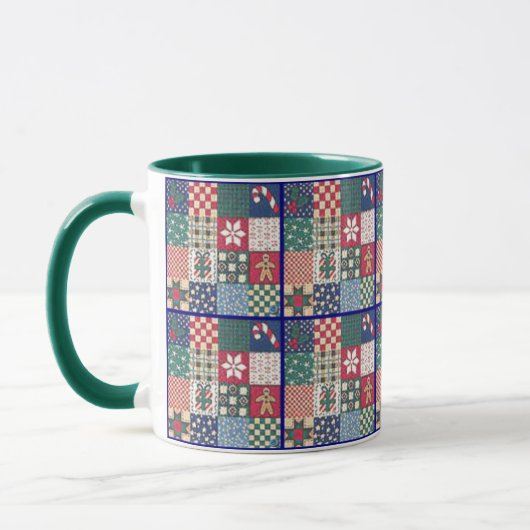 Landenpatchwork Quilt Mok Cup (Links)