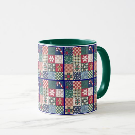 Landenpatchwork Quilt Mok Cup (Voorkant rechts)