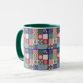 Landenpatchwork Quilt Mok Cup (Voorkant links)