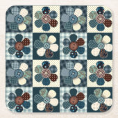 Landenpatchworkbloemen Kartonnen Onderzetters (Voorkant)
