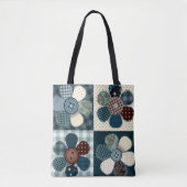 Landenpatchworkbloemen Tote Bag (Voorkant)